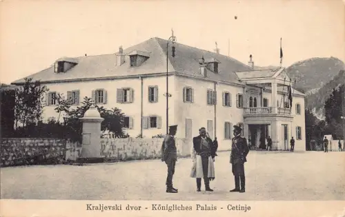 L084 Montenegro Cetinje 1917 Königspalast Feldpostkarte