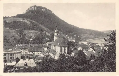 L017 Deutschland 1933 Saechsische Schweiz Stadt Festung Königstein alte Postkarte
