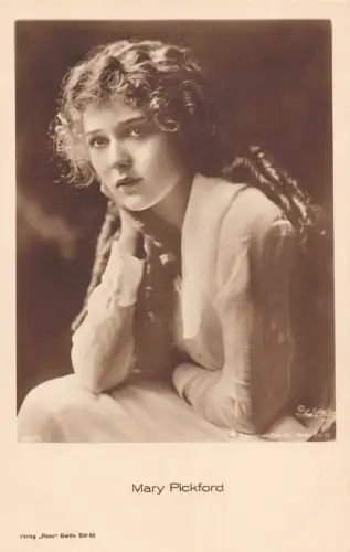 Filmstar kanadisch-amerikanische Filmschauspielerin Mary Pickford RPPC Postkarte B834