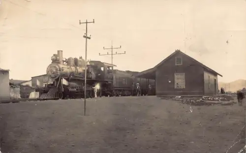 Peru La Merced, Chanchamayo Junin Bahnhof Echtfoto Vintage Postkarte