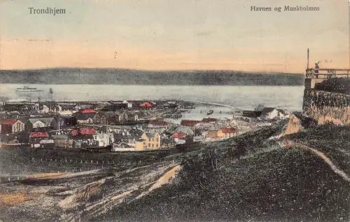L035 Norwegen Trondhjem 1910 alte Postkarte