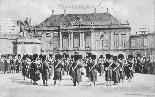 L035 Dänemark 1906 Kopenhagener Garde Uniformen Vintage Postkarte