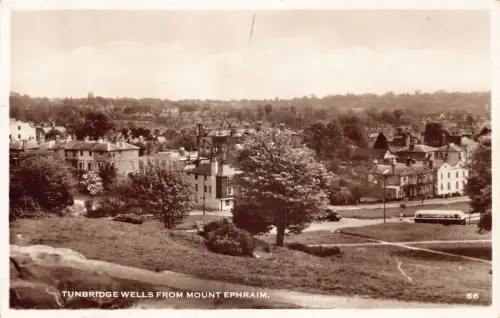 England 1959 Tunbridge Wells vom Mount Ephraim RPPC Vintage Postkarte