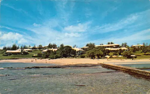 Bermuda 1963 Ariel Sands Beach Club an der Südküste Devonshire Vintage Postkarte