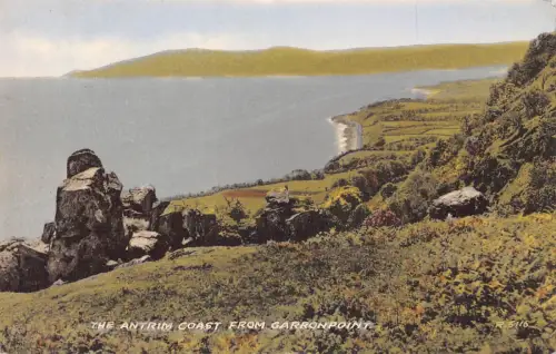 Irland 1958 Antrim Coast von Garron Point alte Postkarte