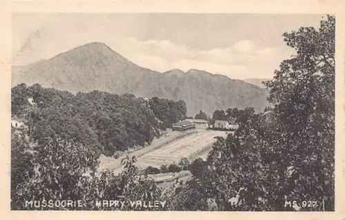 A996 Indien Mussoorie Happy Valley Vintage Postkarte