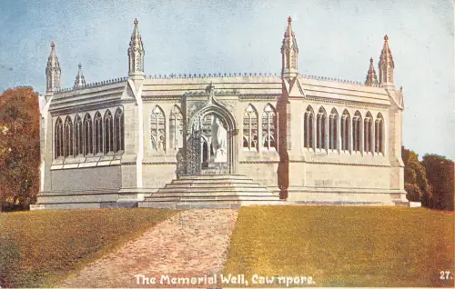 A998 Indien Kanpur Cawnpore Memorial Well Vintage Postkarte