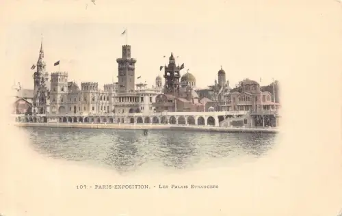 Frankreich Paris Weltausstellung 1900 Auslandspalast Vintage Postkarte