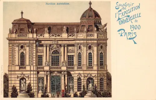 Frankreich Paris 1900 Weltausstellung Österreichisches Schloss Vintage Postkarte