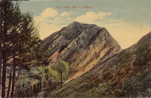 Indien Tap's Nose Kasauli Mountain Vintage Postkarte