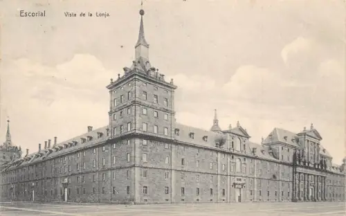 Spanien 1911 Escorial Vista de la Lonja Vintage Postkarte