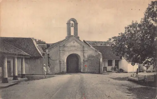 Sri Lanka Ceylon Fort Frederick Gate von innen Trincomalie Vintage Postkarte