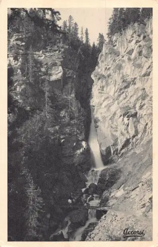 Frankreich 1939 Pralognan Cascade de la Fraiche Wasserfall Vintage Postkarte