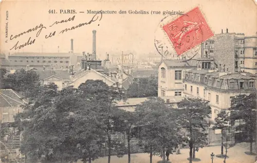 Frankreich Paris Manufacture des Gobelins Industrial 1904 Vintage Postkarte