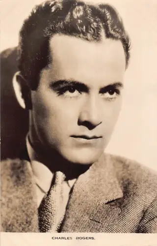 B424 Amerikanischer Schauspieler und Musiker Charles Buddy Rogers RPPC Vintage Postkarte