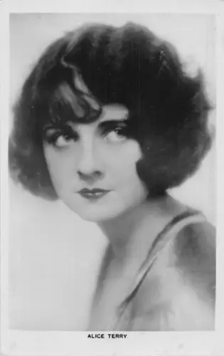 B424 Amerikanische Filmschauspielerin und Regisseurin Alice Terry Portrait RPPC Postkarte