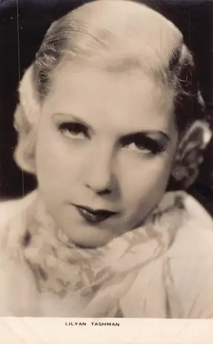 B423 Amerikanische Schauspielerin Lilyan Tashman Portrait RPPC Postkarte