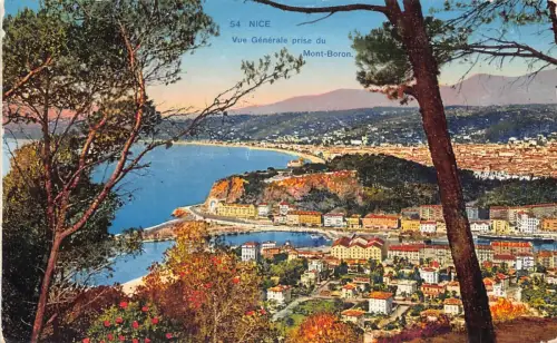 Frankreich Schöne Vue Generale prise du mont Boron Vintage Postkarte