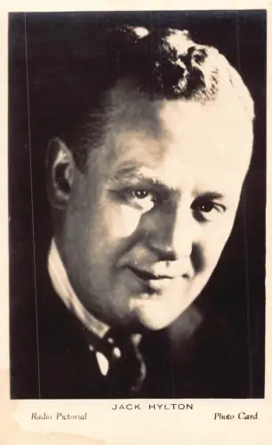 B424 Britischer Pianist und Komponist Musikspieler Jack Hylton RPPC Postkarte