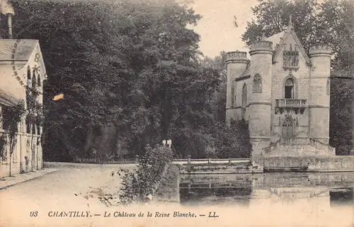 Frankreich Chantilly Chateau de la Reine Blanche Schloss Vintage Postkarte