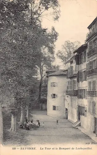 Frankreich Bayonne Tour et Rempart de Lachepaillet Turm Postkarte B848