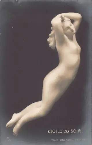 Fine Art Skulptur Etoile du Soir Atelier Gebr Micheli Berlin Risque Postkarte