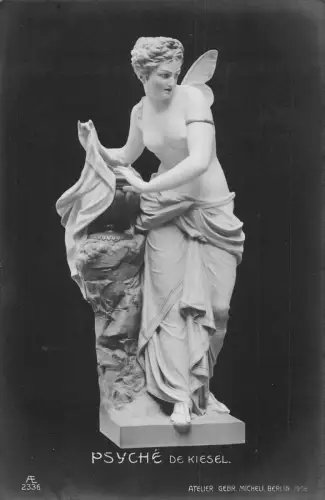 Fine Art Skulptur Psyche de Kiesel Atelier Gebr Micheli Berlin Postkarte