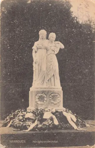 Deutschland Hannover 1916 Königinnendenkmal Denkmal 1. Weltkrieg Feldpostkarte