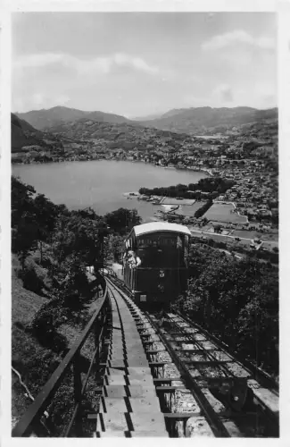 A190 Schweiz Lugano Standseilbahn Monte Bre Vintage Postkarte