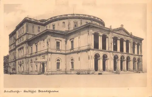 L158 Deutschland 1936 Hoftheater Karlsruhe Vintage Postkarte