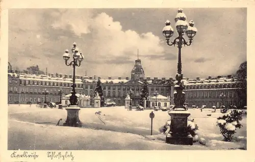 L158 Deutschland 1941 Karbrueche Schlossplatz alte Postkarte