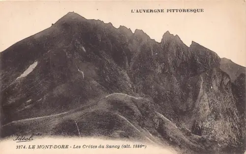 C030 Frankreich, Le Mont Dore Les Cretes du Sancy Vintage Postkarte
