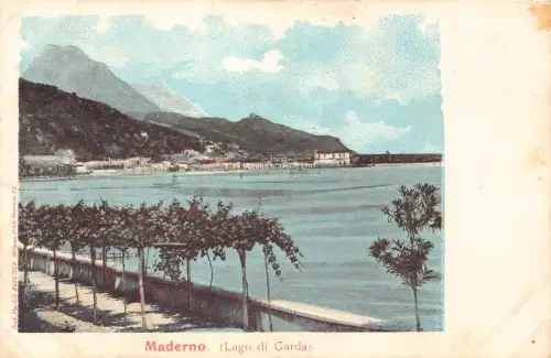 Italien Maderno Lago di Garda 1904 Vintage Postkarte B999