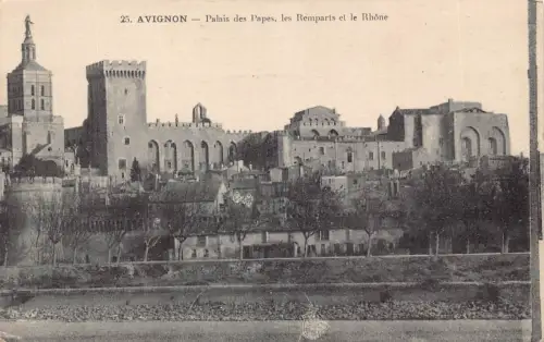 C031 Frankreich, Avignon Palais des Papes Vintage Postkarte