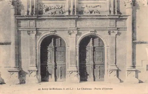 C032 Frankreich, Azay le Rideau Le Chateau Vintage Postkarte