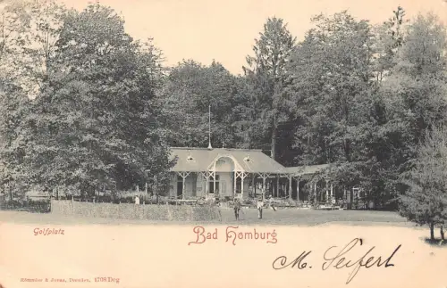 Deutschland 1903 Bad Homburg Golfplatz Vintage Postkarte C313