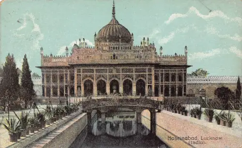 B217 Indien 1912 Hoseinabad Lucknow Vintage Postkarte