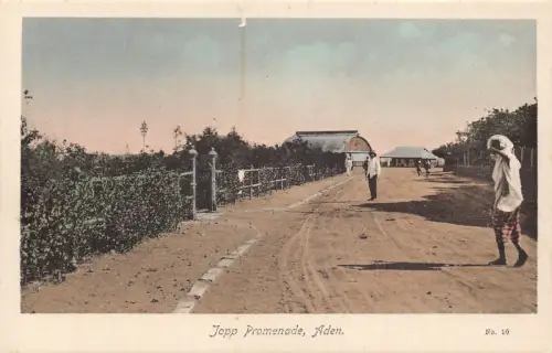 B219 Jemen Jopp Promenade Aden Ureinwohner Vintage Postkarte