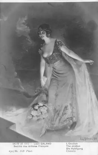 L464 Salon de 1913 Leon Galand Die Ovationen gewagte Postkarte