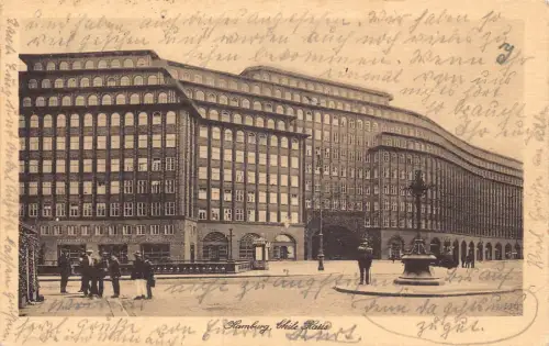 Deutschland Hamburg 1925 Chile Botschaft Haus Vintage Postkarte