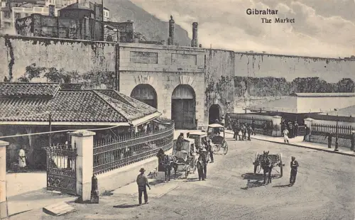 Gibraltar Die Marktkutschen Vintage Postkarte C417