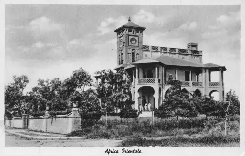 Eritrea Polizeistation in Cheren Vintage Postkarte C417