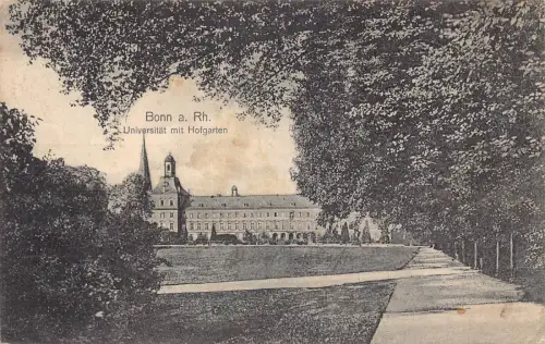 Deutschland Bonn a Rh 1912 Hofgarten mit Universitätsgarten Postkarte