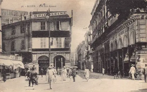 A616 Algerien Alger Algier Rue Bab Azoum Ahops Apotheke Parfumerie Postkarte