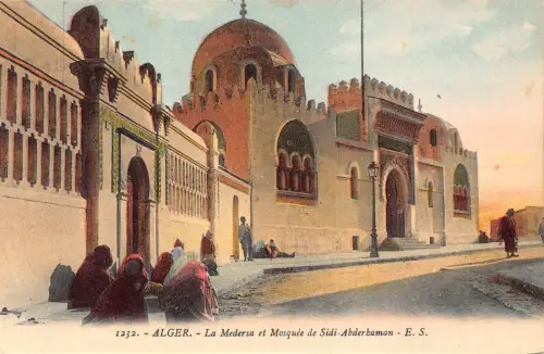 A616 Algerien Algier Alger Medersa et Mosque de Sidi Abderhaman Postkarte