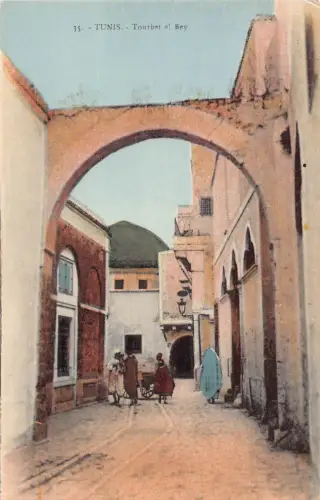 A618 Tunesien Tunis Tourbet el Bey Vintage Postkarte