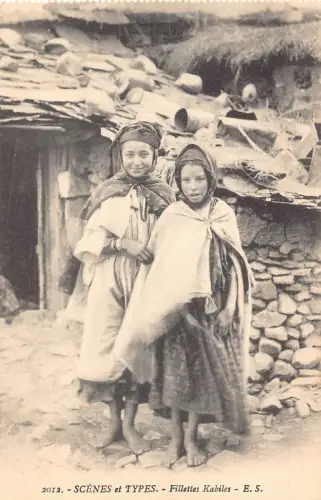 A617 Algerien Szenen und Typen Filettes Kabiles einheimische Mädchen ethnische Postkarte