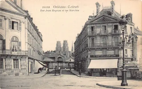 Frankreich Orleans Rue Jean Hupeau et Marches Comptoir de Demi-lune Postkarte B849