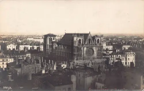 Frankreich 1908 Boissonnas & Masnin Lyon RPPC Kathedrale Postkarte B850