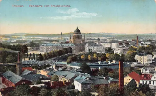 A626 Deutschland Potsdam Panorama vom Brauhausberg Vintage Postkarte